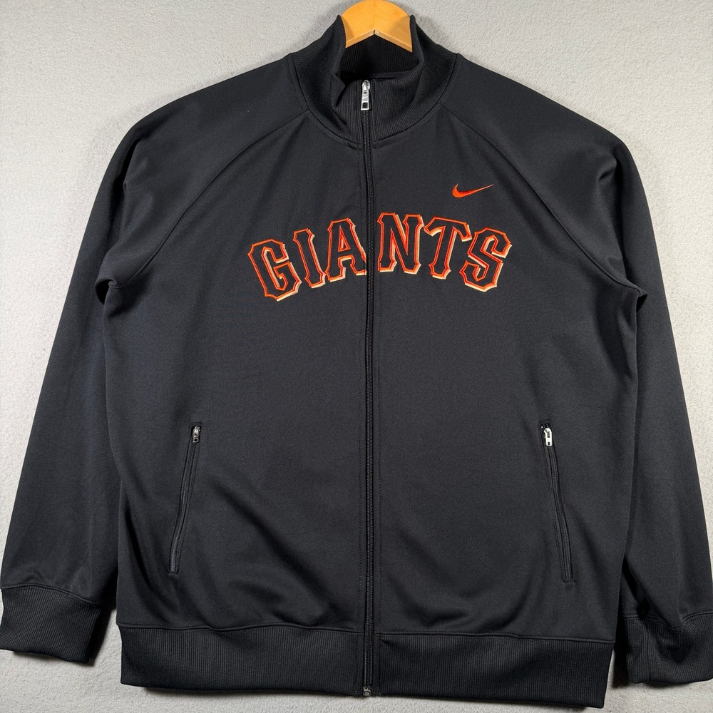 Nike San Francisco Giants MLB Track Jacket Mens XL Black Full Zip 29033X-GS5